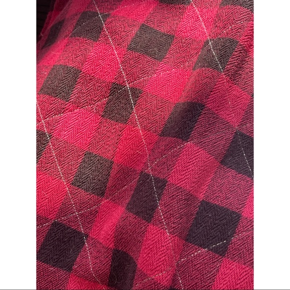 Ralph Lauren Denim & Supply red plaid wool vest L - Picture 4 of 5